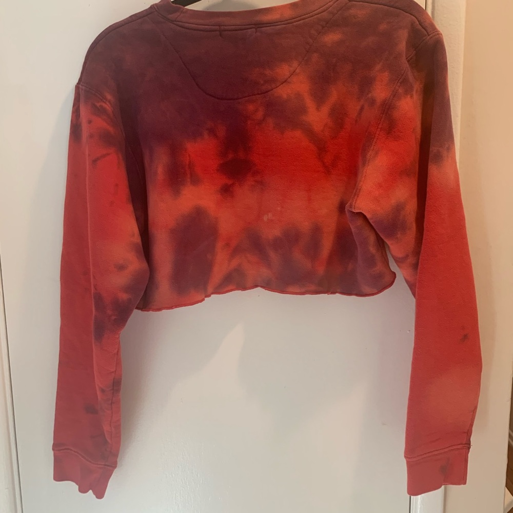 Crop tie-dye sweatshirt, M-L